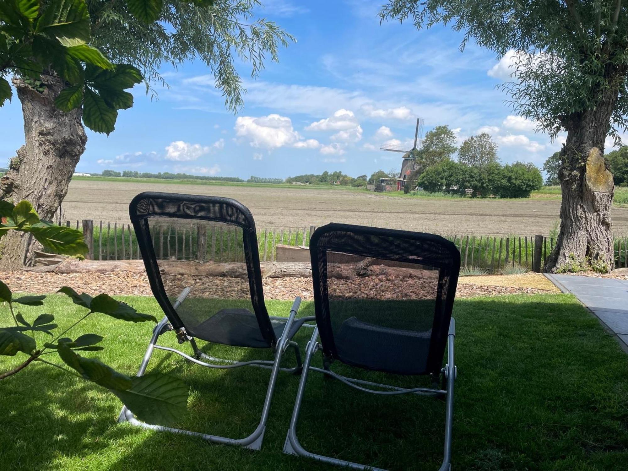 Vogelvrij, Vakantie Woning Met Landelijk Uitzicht En Geheel Omheinde Tuin Burgerbrug Exterior foto
